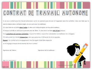 contrat élève